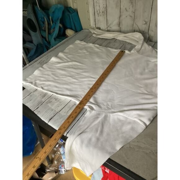 acubi mermaidcore fairycore Polo Ralph Lauren Turtleneck Knit Sweater White XL - Picture 3 of 5